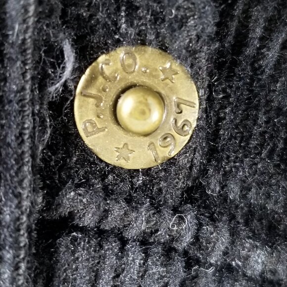 VTG Polo Jeans Company 8x30 Mid Rise Corduroy Pants Rigid Cotton Boot Cut Black - Picture 10 of 11